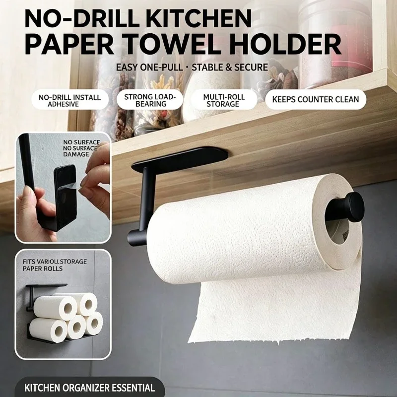 Home Bathroom Paper Towels - 종이 롤 홀더 수건 걸이 벽걸이