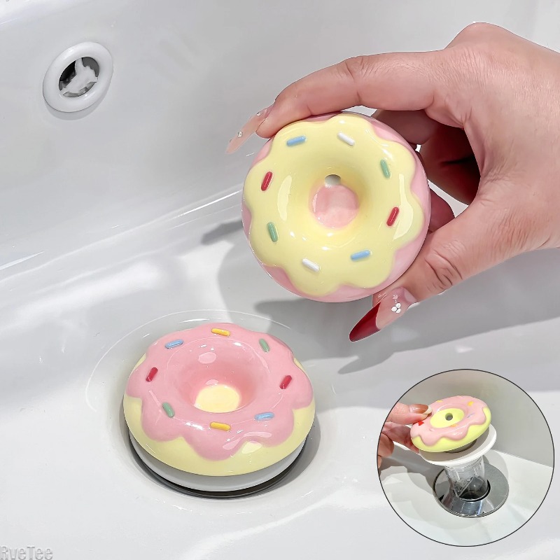Home Hardware Bathroom Sinks - 귀여운 세라믹 도넛 모양 세면대 배수구