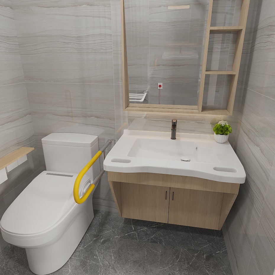 Home Bathroom Remodel - 노인용 욕실장치 요양원 노인 친화적인 욕실