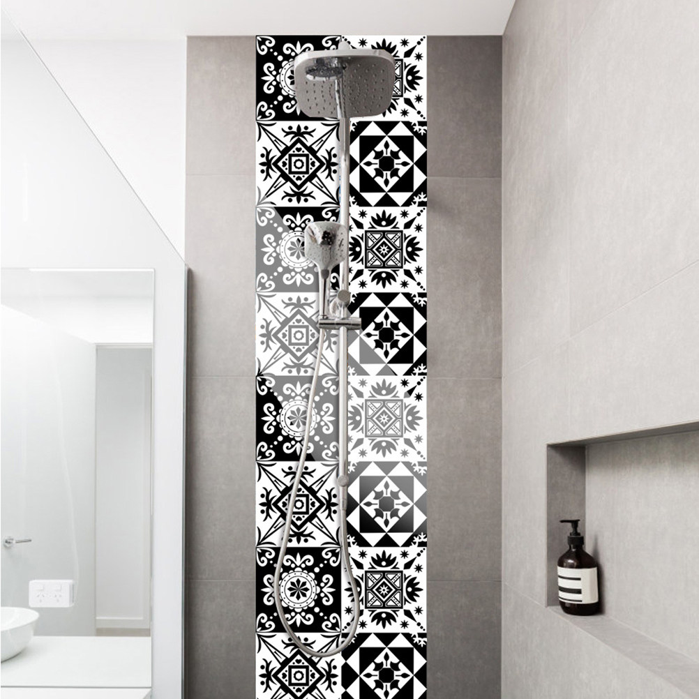 Home Bathroom Tiles - 10개 홈데코 벽 스티커 타일 자체