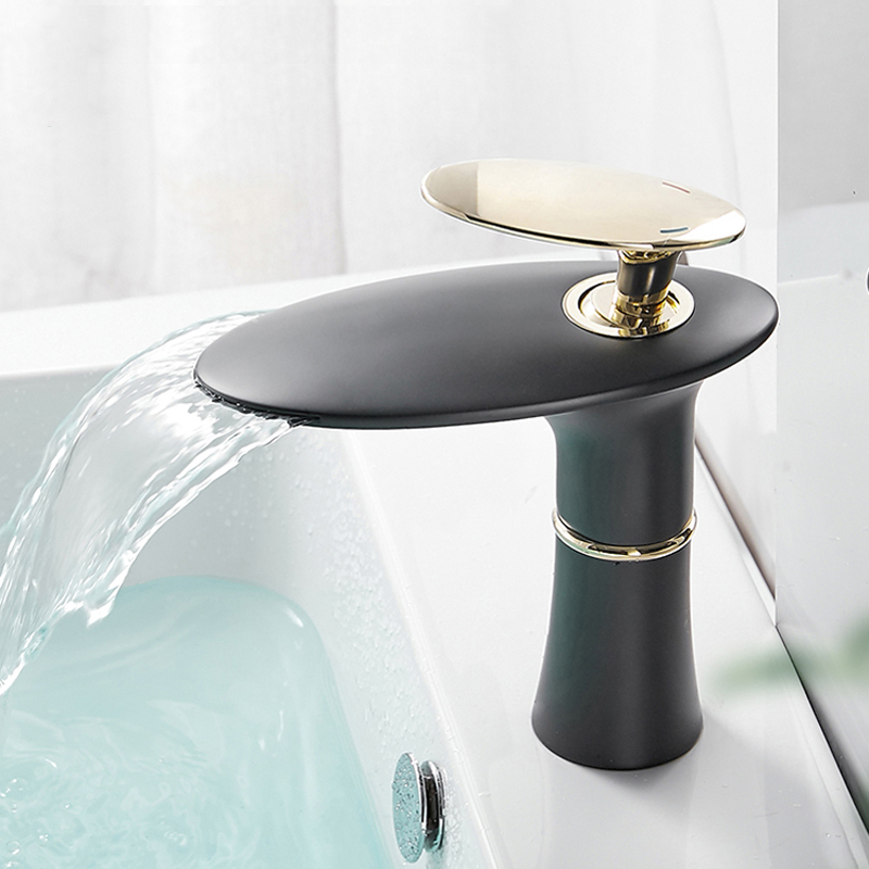 Home Hardware Bathroom Sinks - 폭포 대야 수도꼭지, 화이트 골드 핫