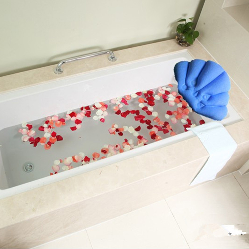 Bathtub Pillow Inflatable - 욕조용 흡착식 패브릭 탑 릴렉싱 목