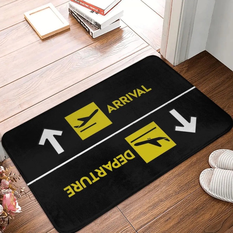 공항 도착 출발 도어매트 재미있는 항공 홈 데코 러그  - Home Bathroom Door Signs 리뷰 및 가격