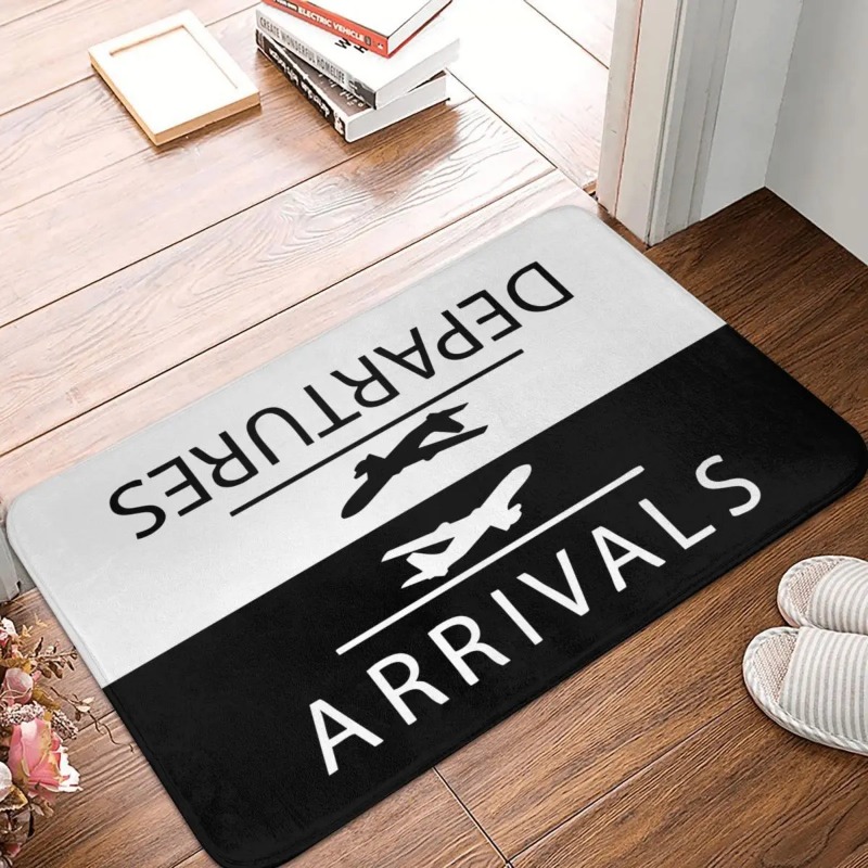 공항 도착 출발 도어매트 재미있는 항공 홈 데코 러그  - Home Bathroom Door Signs 리뷰 및 가격