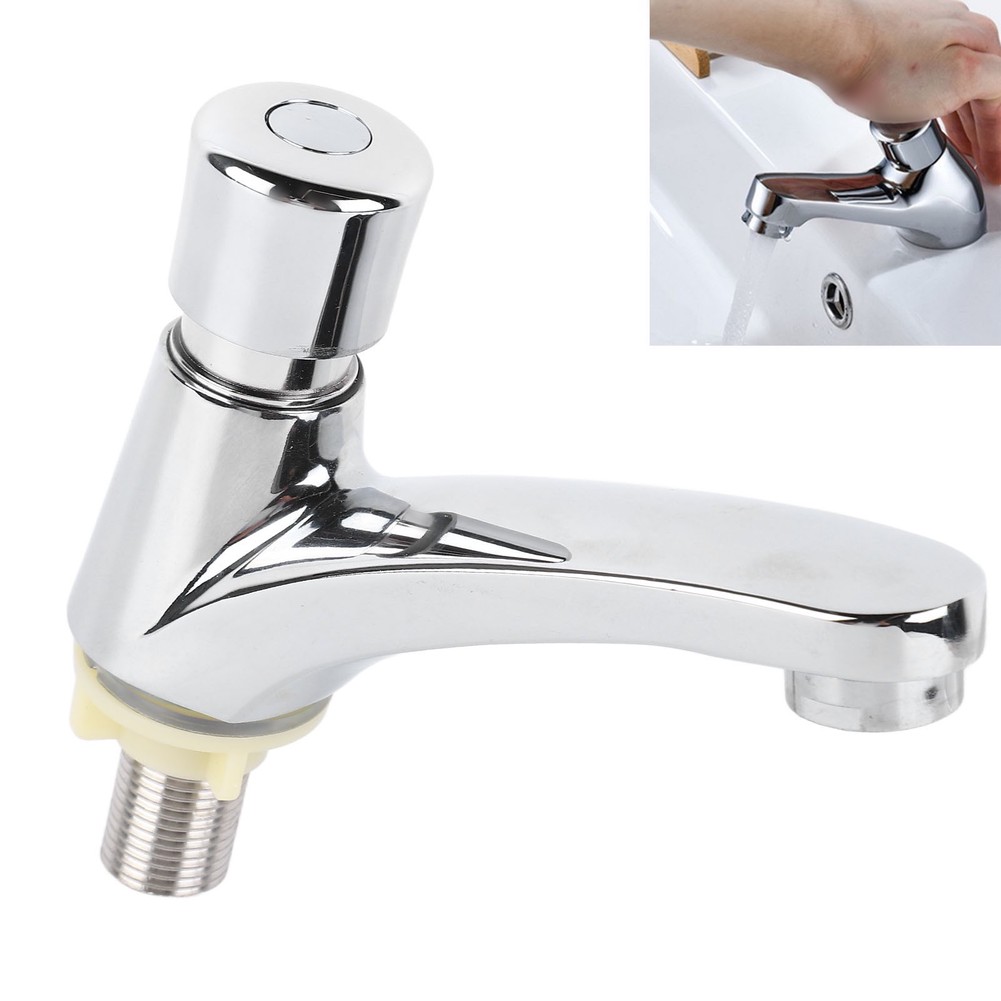 호텔 화장실 시간 지연 세면대 수도꼭지 합금 푸시 스위 - Home Hardware Bathroom Sinks 리뷰 및 가격