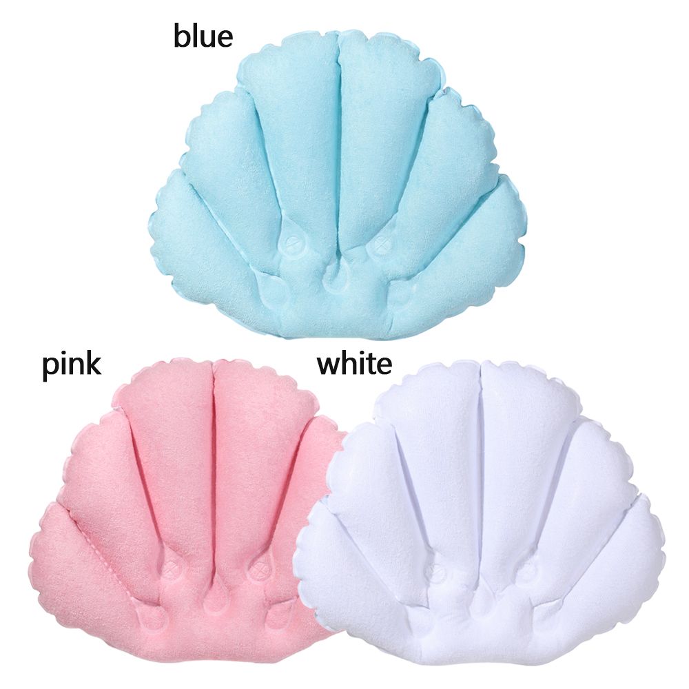 부드러운 부채꼴 모양의 풍선형 베개 욕조 쿠션 스파 목 - Bathtub Pillow Inflatable 리뷰 및 가격