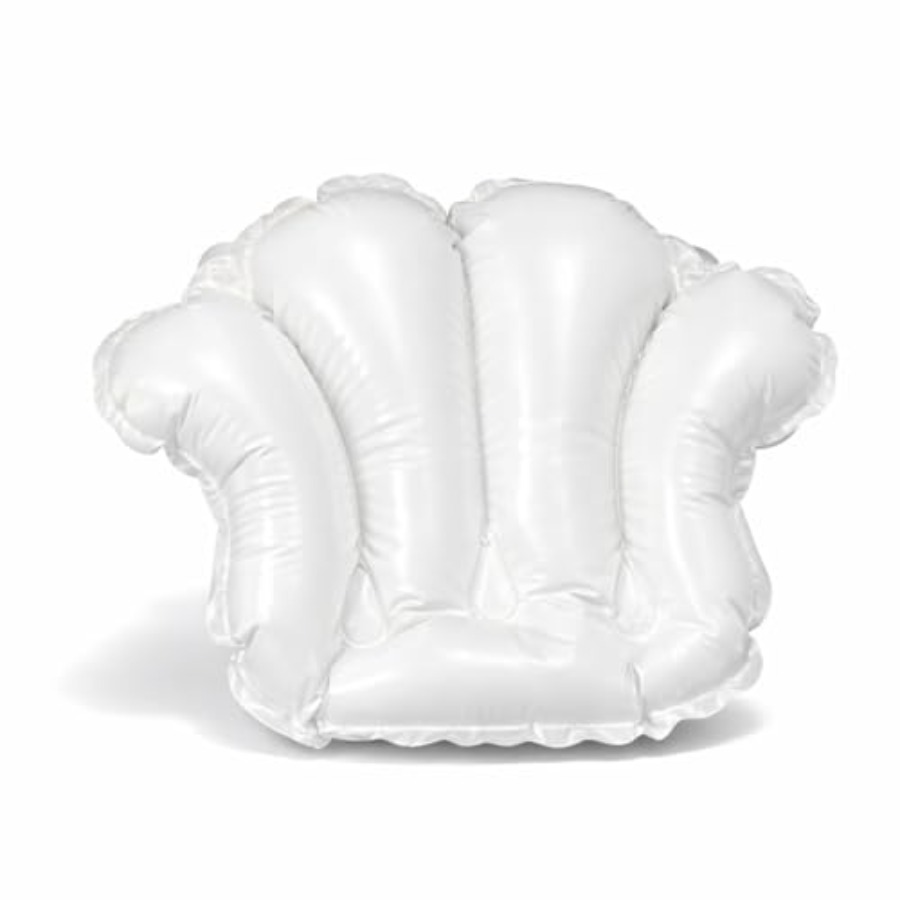흡착판이 있는 풍선형 비닐 스파 목욕 베개, 조개 모양 - Bathtub Pillow Inflatable 리뷰 및 가격