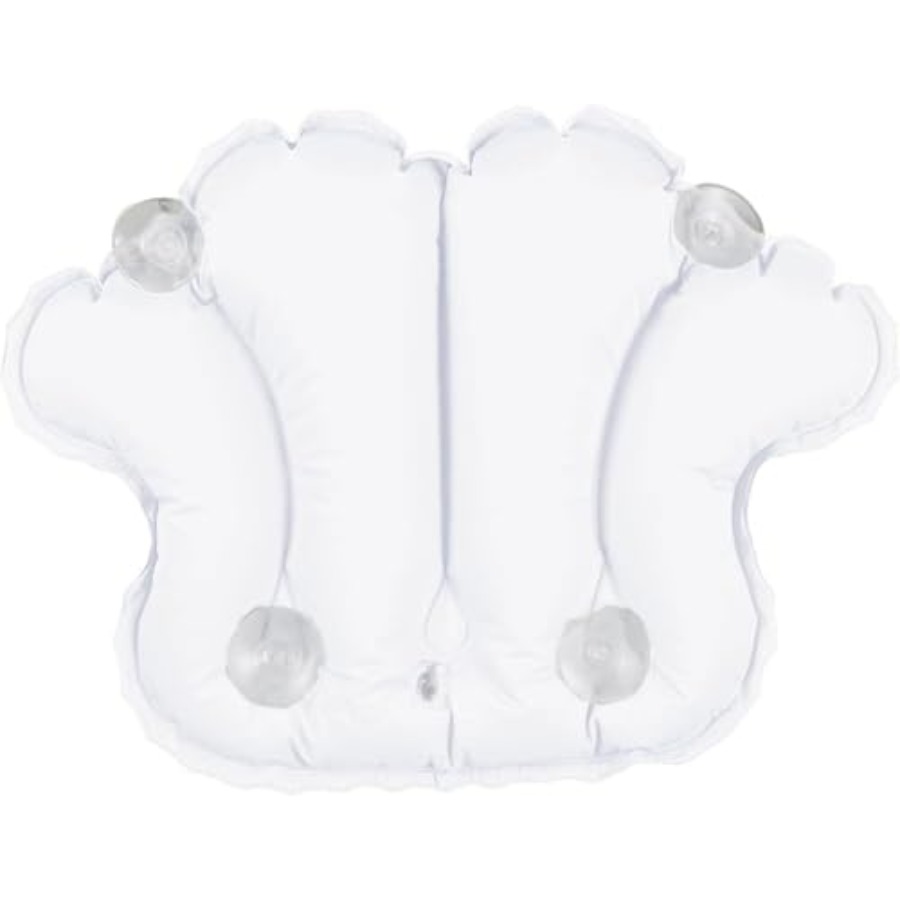 흡착판이 있는 풍선형 비닐 스파 목욕 베개, 조개 모양 - Bathtub Pillow Inflatable 리뷰 및 가격