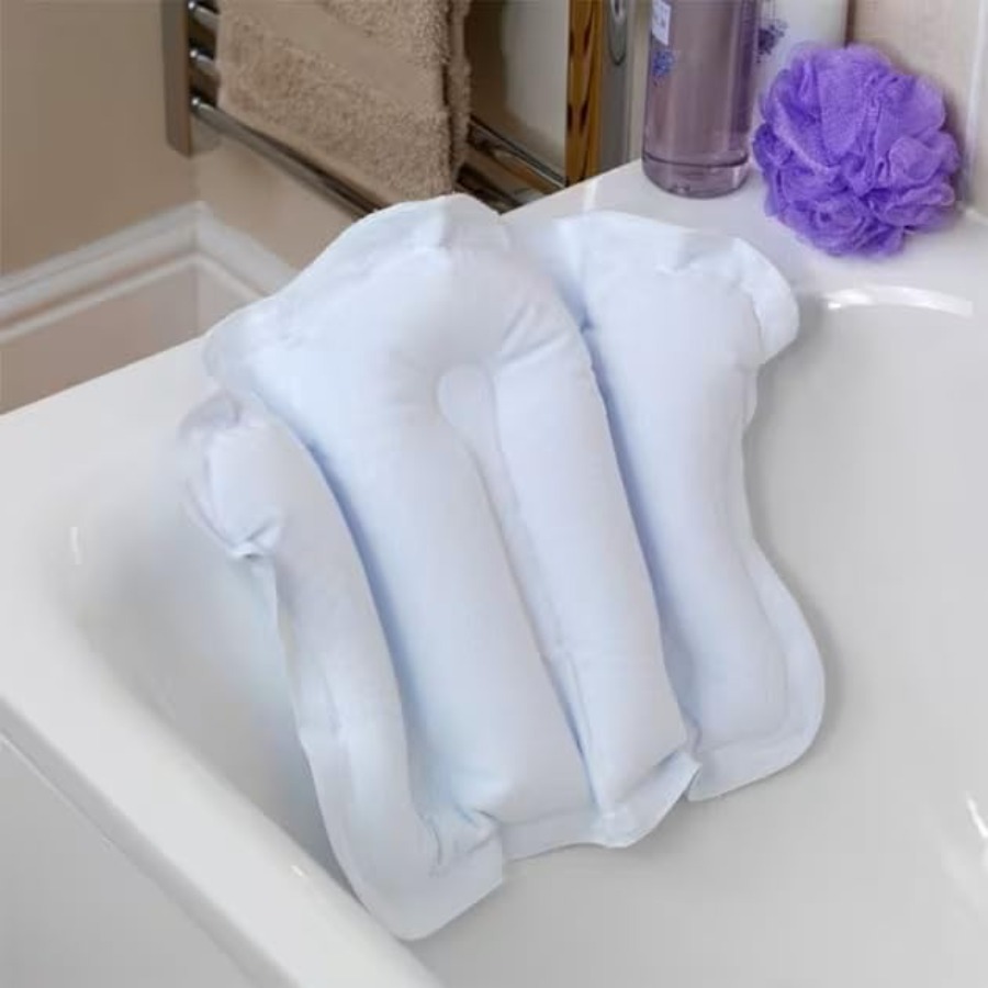 흡착판이 있는 풍선형 비닐 스파 목욕 베개, 조개 모양 - Bathtub Pillow Inflatable 리뷰 및 가격
