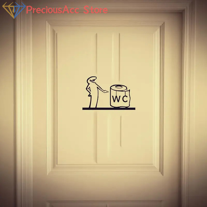 라 리네아 미니멀리스트 라인 아트 스티커 침실, 주방, - Home Bathroom Door Signs 리뷰 및 가격