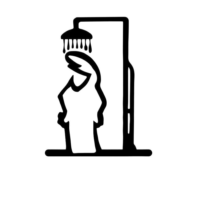1개 미니멀리스트 라인 메탈 욕실 표지판 러스틱 도어  - Home Bathroom Door Signs 리뷰 및 가격
