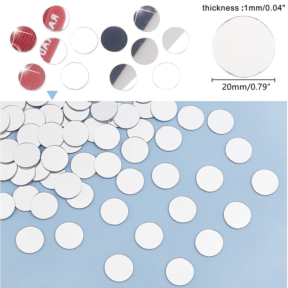 50PCS 라운드 미니 모자이크 타일 아크릴 거울 스티 - Home Bathroom Tiles 리뷰 및 가격