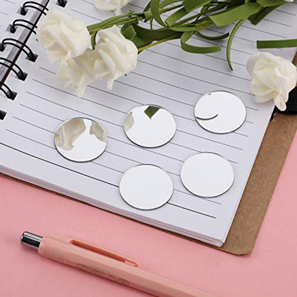 50PCS 라운드 미니 모자이크 타일 아크릴 거울 스티 - Home Bathroom Tiles 리뷰 및 가격
