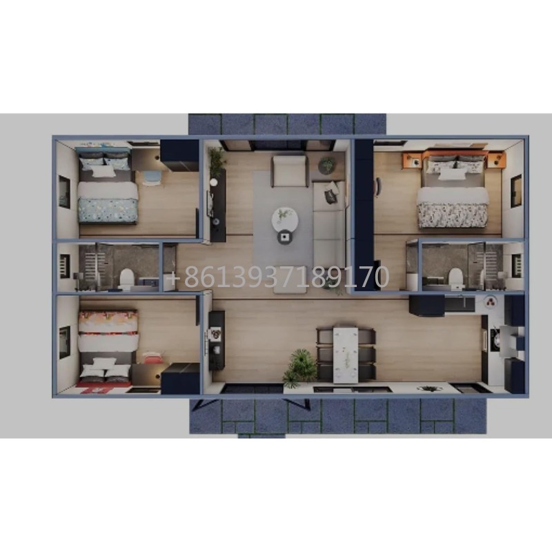 모듈식 조립식 소형 주택 (성인용), 2개의 침실과 완 - Tiny Home Bathroom Kitchen 리뷰 및 가격