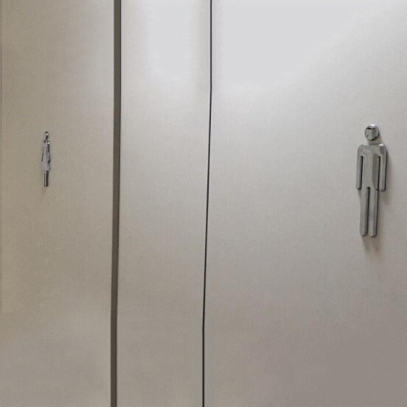 3D 아크릴 거울 변기 문짝 사인 남녀공용, 욕실 WC - Home Bathroom Door Signs 리뷰 및 가격