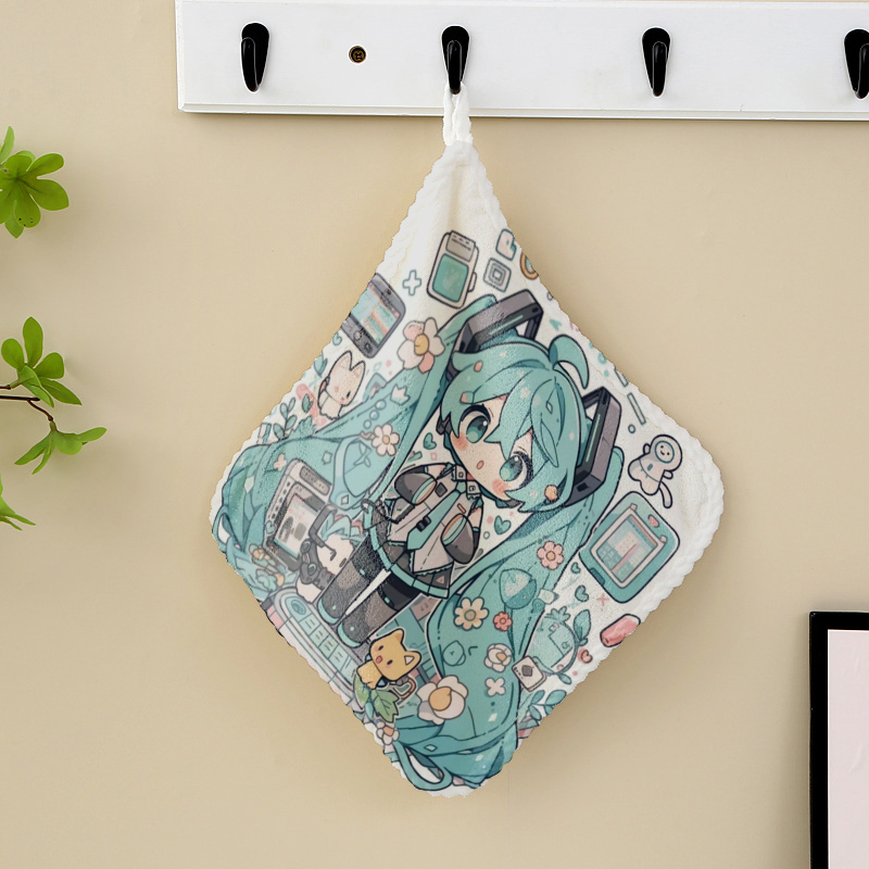 주방 욕실용 핸드 타올 데일리 용품 하츠네 미쿠 핸드  - Home Goods Bathroom Decor 리뷰 및 가격