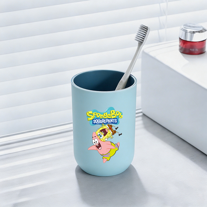 스폰지밥 스퀘어팬츠 욕실 칫솔컵 세척컵 가글컵 칫솔잔  - Home Of The Year Bathroom 리뷰 및 가격