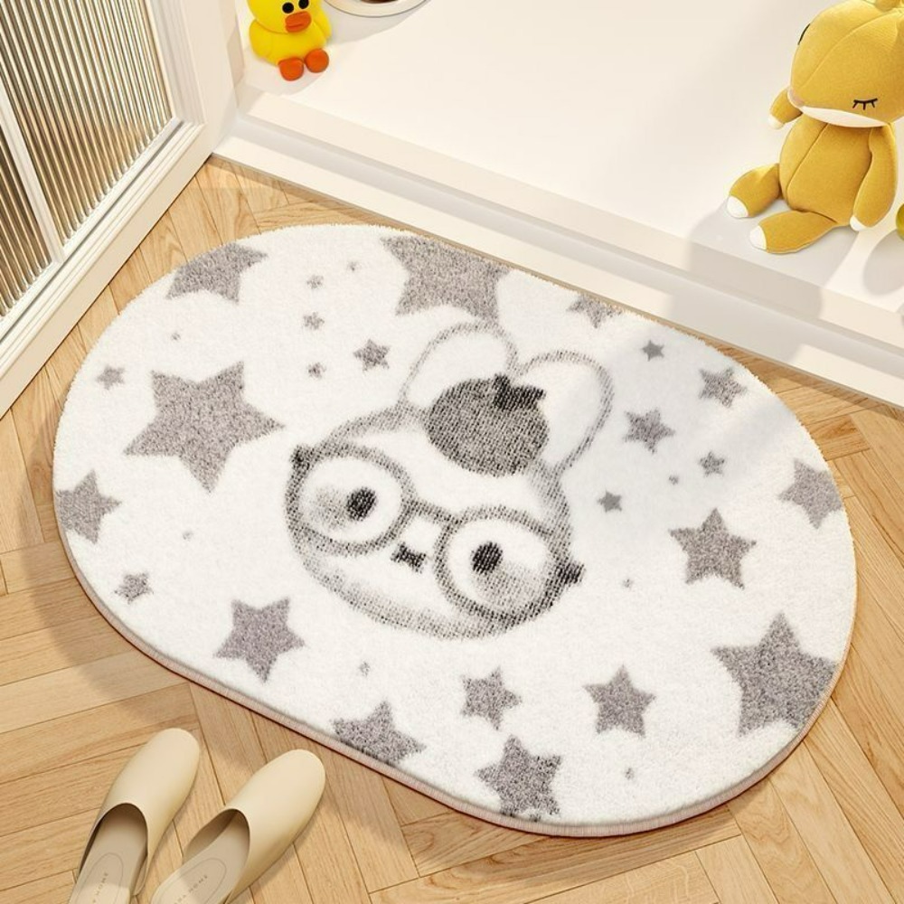 미피 만화 바닥 매트 부드러운 모조 캐시미어 발 패드  - Home Goods Bathroom Decor 리뷰 및 가격