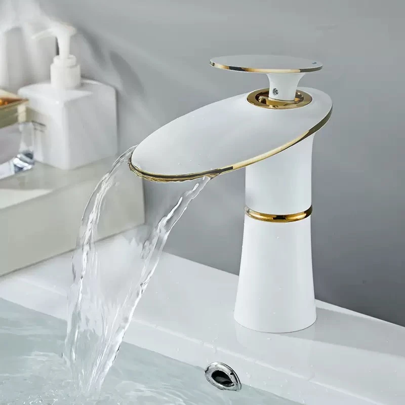 폭포형 세면대 수전 화이트 골드 온수 냉수 믹서 세면대 - Home Hardware Bathroom Sinks 리뷰 및 가격