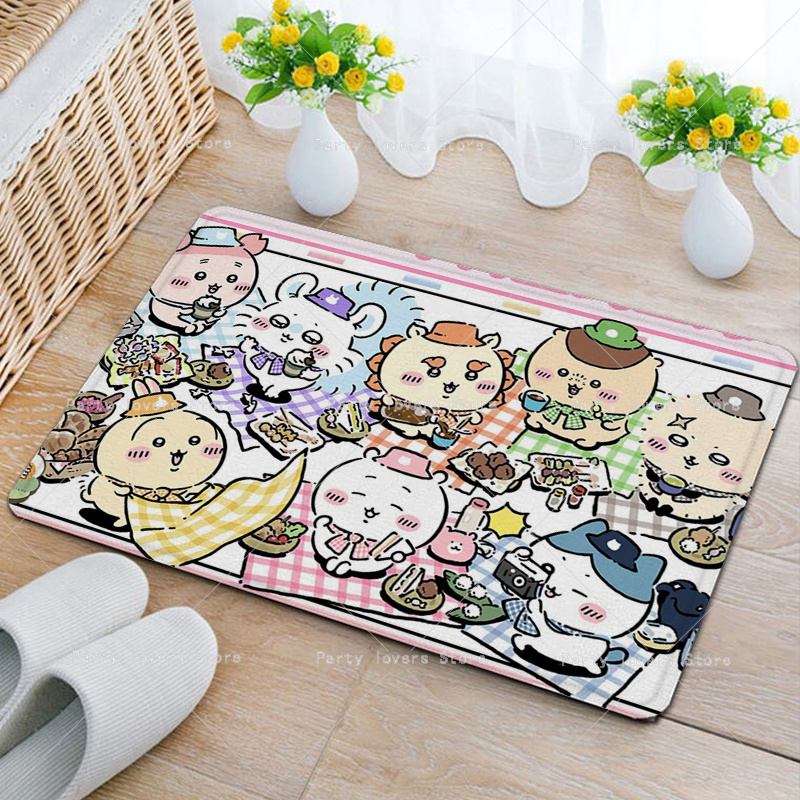 애니메이션 Chiikawas 플란넬 카펫 애니메이션 미 - Home Goods Bathroom Decor 리뷰 및 가격