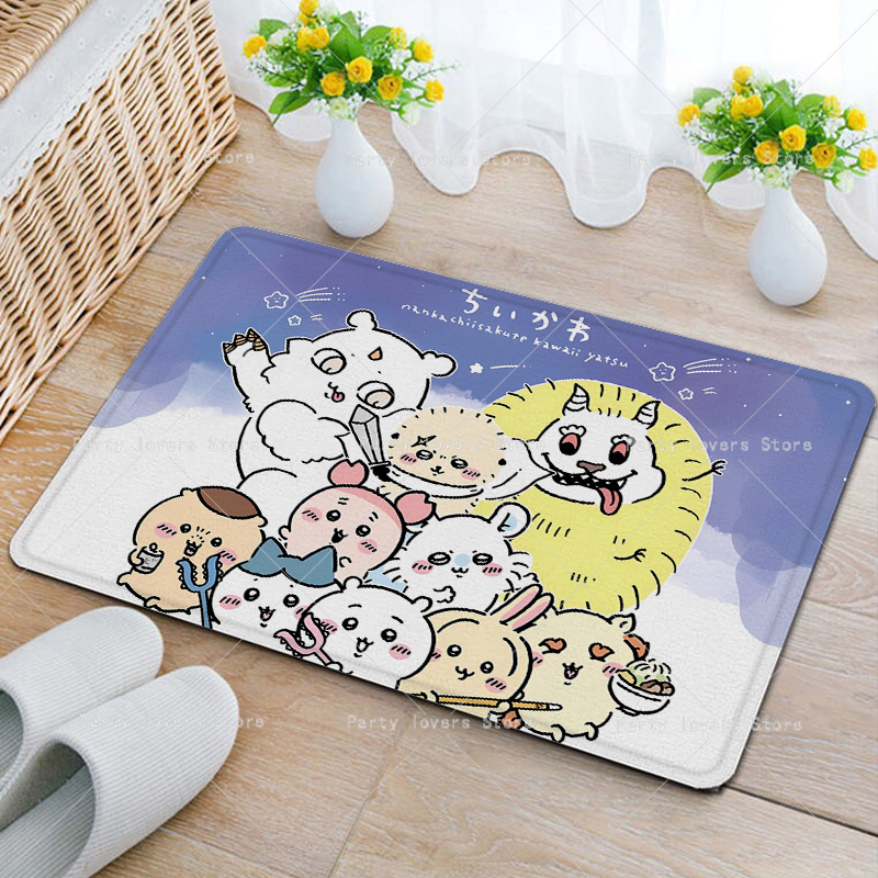 애니메이션 Chiikawas 플란넬 카펫 애니메이션 미 - Home Goods Bathroom Decor 리뷰 및 가격