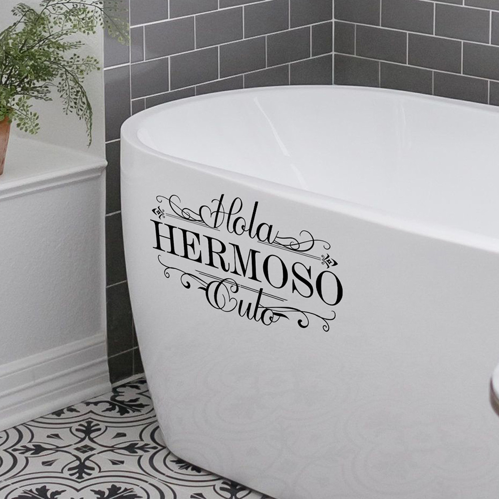 스페인어 재미있는 Hola Heromoso 화장실 벽  - Home Bathroom Tiles 리뷰 및 가격