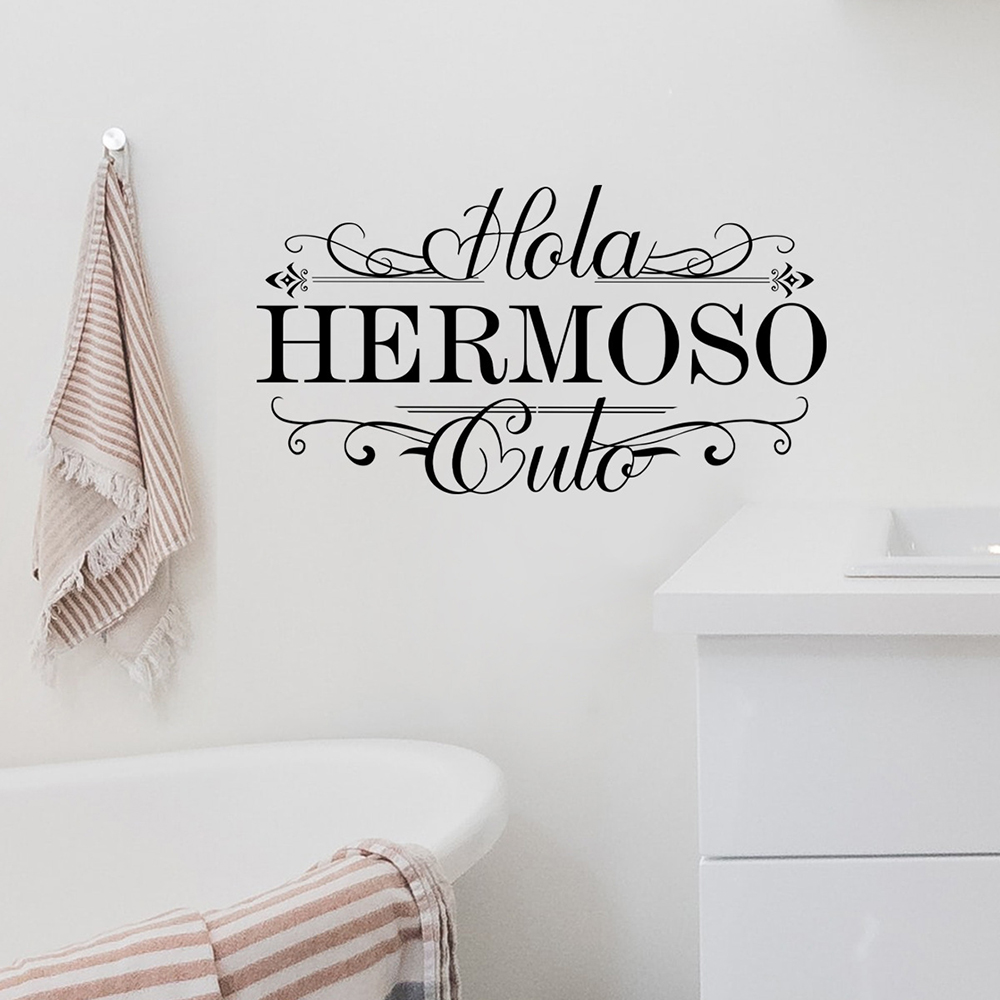 스페인어 재미있는 Hola Heromoso 화장실 벽  - Home Bathroom Tiles 리뷰 및 가격