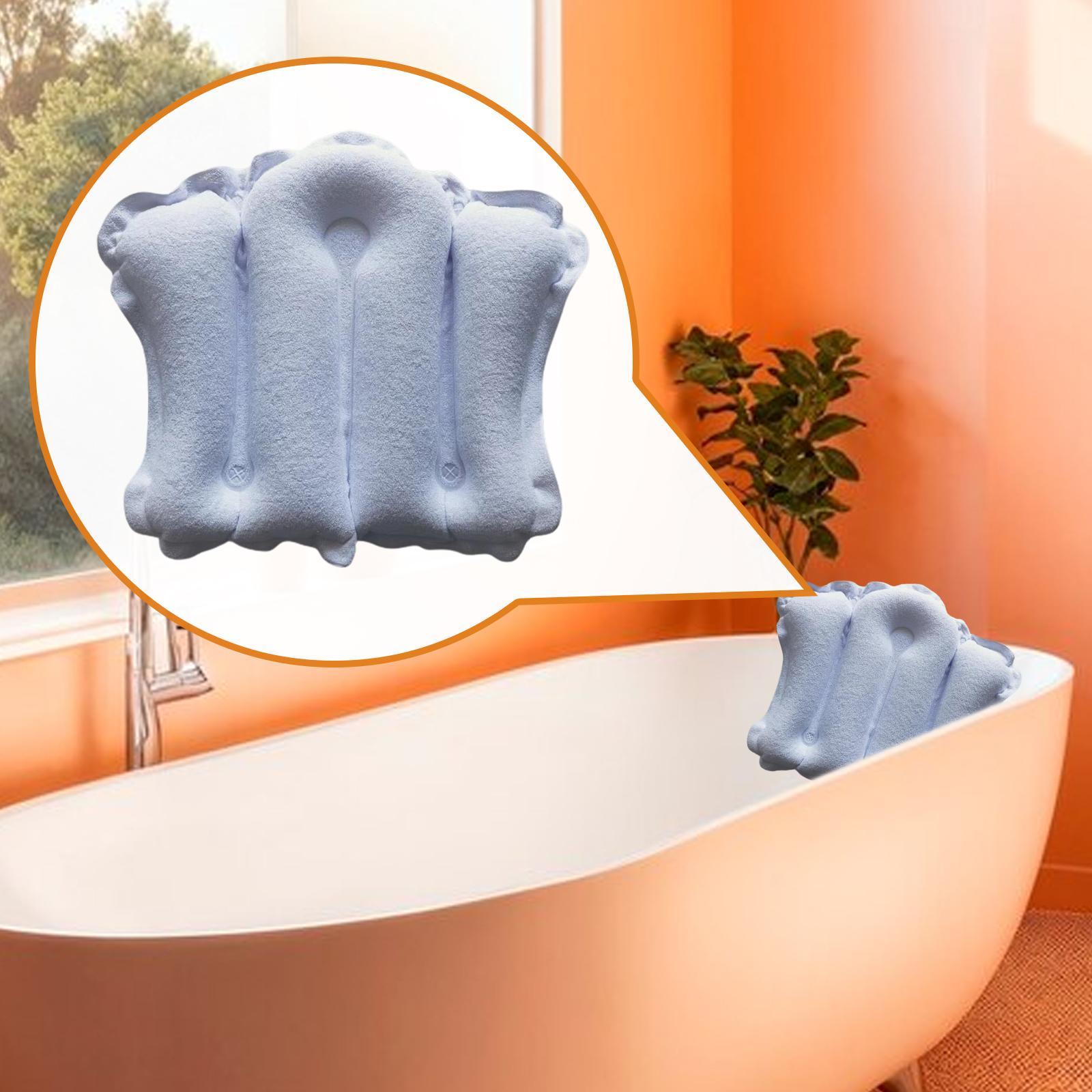 팽창식 목욕 베개, 편안한 욕조 베개, 목욕 스파 욕조 - Bathtub Pillow Inflatable 리뷰 및 가격