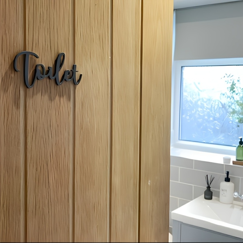 CIFBUY 현대 플라스틱 문자 표시 방향 표시문 비정 - Home Bathroom Door Signs 리뷰 및 가격