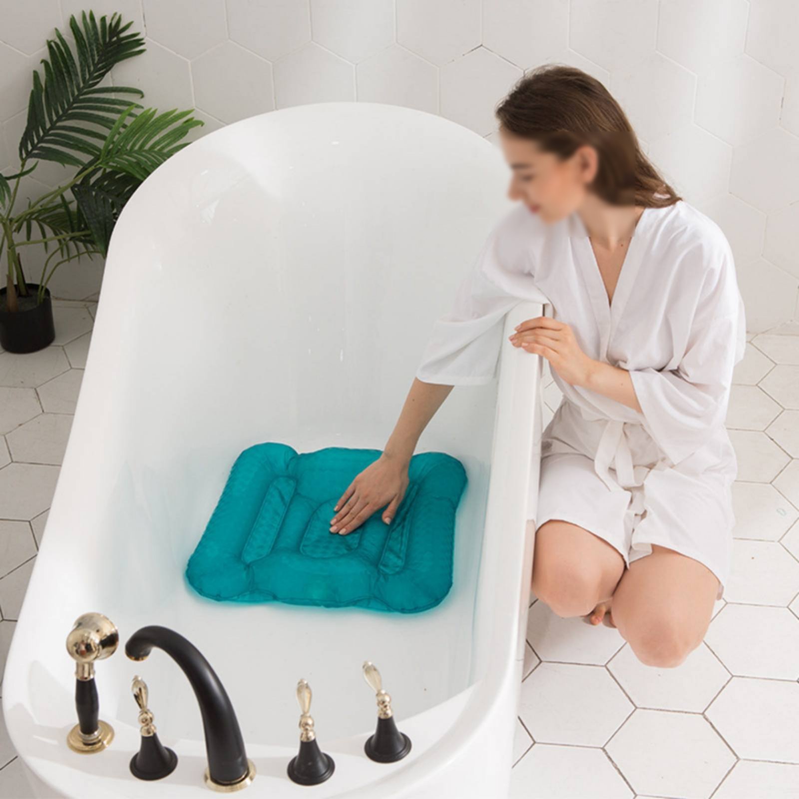 욕조 부스터 패드 반짝이는 마감 처리된 풍선형 욕조 시 - Bathtub Pillow Inflatable 리뷰 및 가격