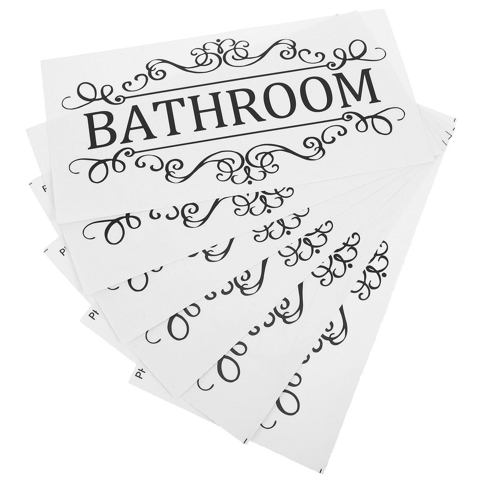 6Pcs 미니멀리스트 직사각형 문 표시 스티커 방수 욕 - Home Bathroom Door Signs 리뷰 및 가격