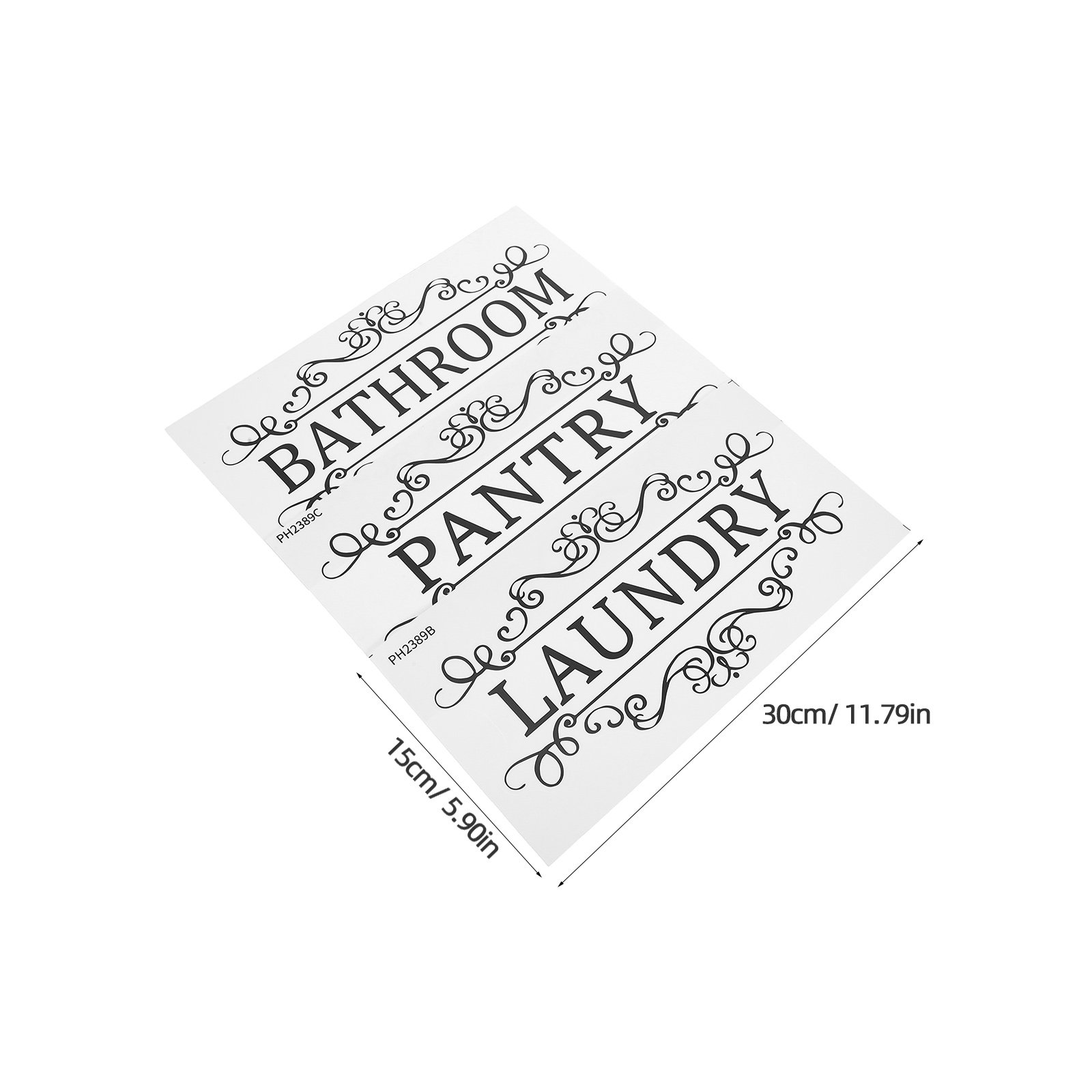 6Pcs 미니멀리스트 직사각형 문 표시 스티커 방수 욕 - Home Bathroom Door Signs 리뷰 및 가격