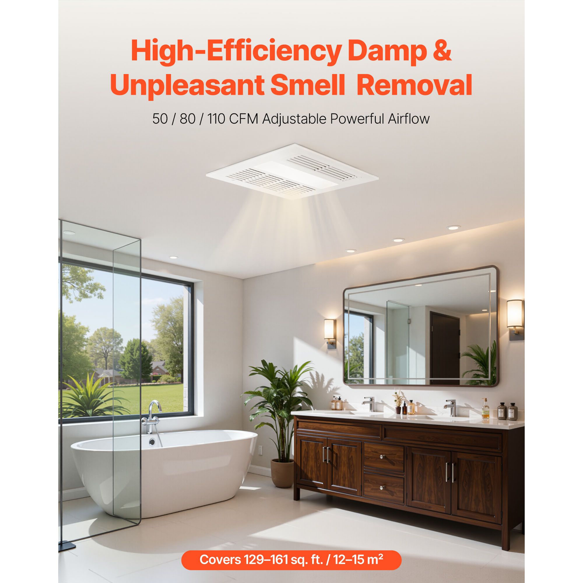 조명과 히터가 있는 욕실 배기팬, 80-90-110 C - Home Bathroom Vent Fans 리뷰 및 가격