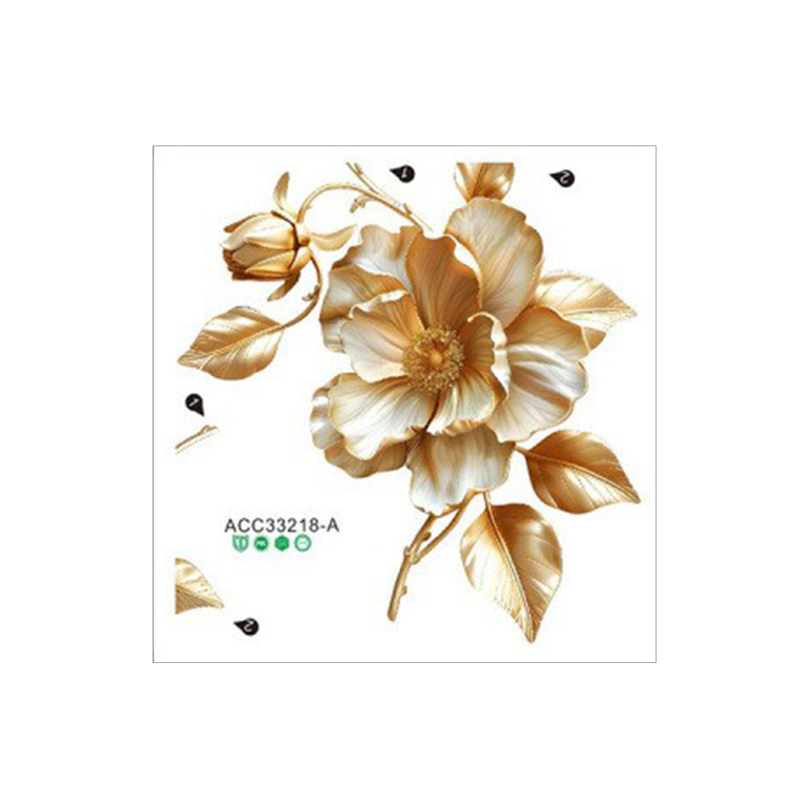 2pcs 꽃무늬 화장실 스티커는 욕실 벽 데칼에 낭만적 - Home Of The Year Bathroom 리뷰 및 가격