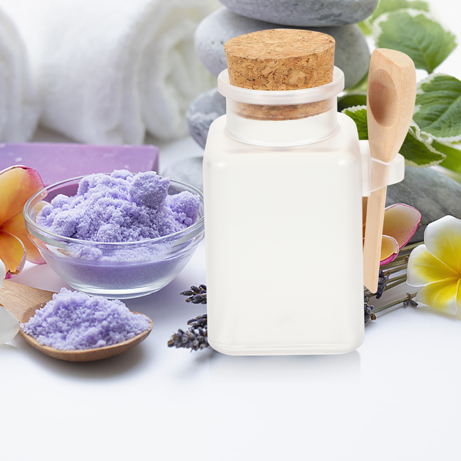 6Pcs 목욕 소금 병 세트 작은 휴대용 젖빛 플라스틱 - Bath Salts Jar 리뷰 및 가격