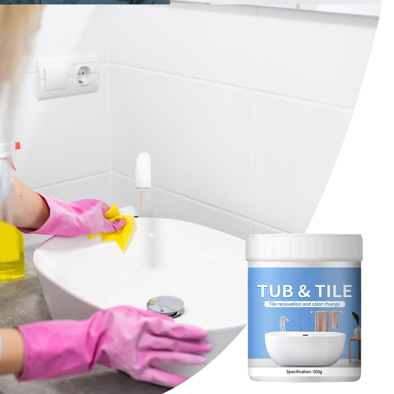 욕실 타일 페인트 키트 500g 수성 속건성 욕조 보수 - Home Bathroom Tiles 리뷰 및 가격