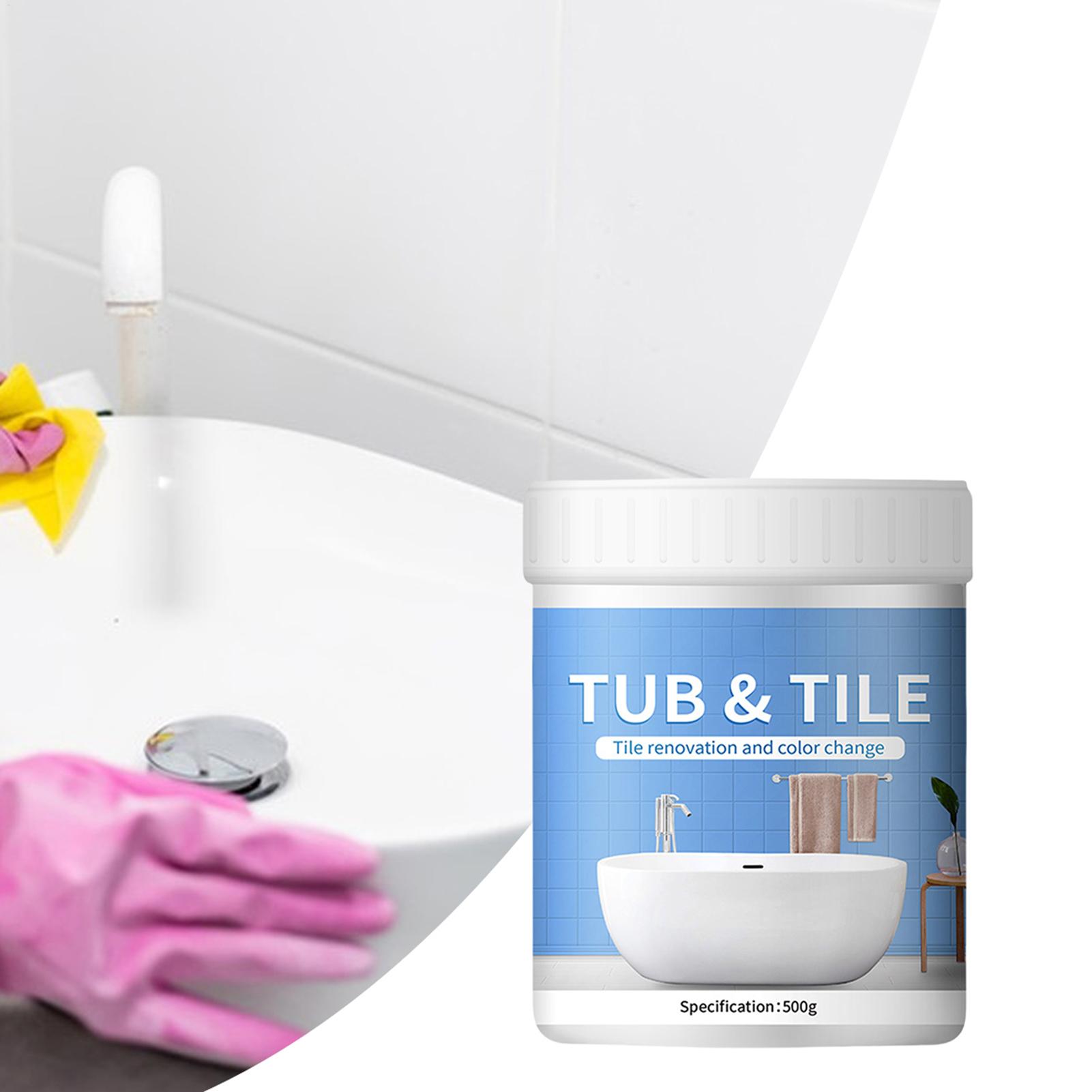 욕실 타일 페인트 키트 500g 수성 속건성 욕조 보수 - Home Bathroom Tiles 리뷰 및 가격